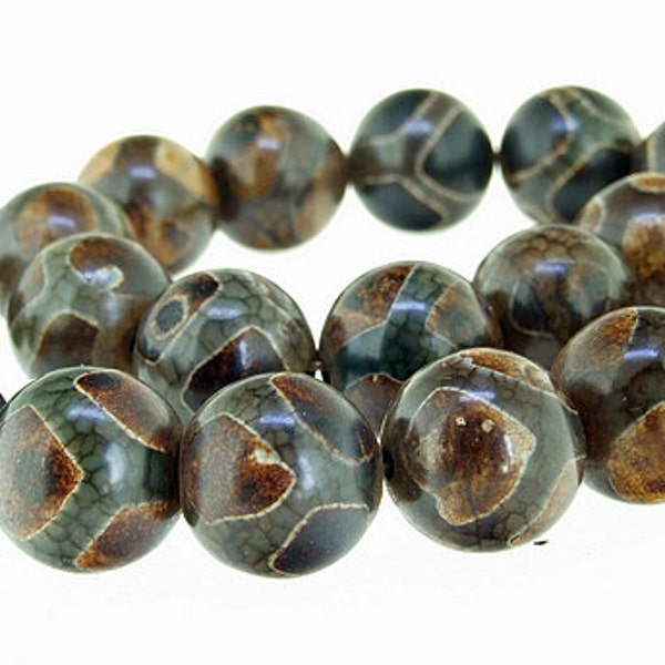 Big 16mm Dragon Agate Agate Round Beads Gemstone Beads One Strand