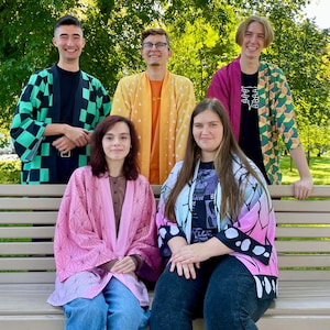 Demon Slayer Haori Kimono Jacket – Tanjiro, Nezuko, Zenitsu, Giyu, Shinobu, Cosplay Anime Cardigan – Unisex Otaku Streetwear