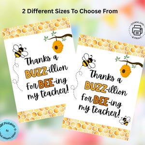 Back to School Printable First Day Of School Gift Meet The Teacher Gift Card Bee Back To School Gift Idea For Kids