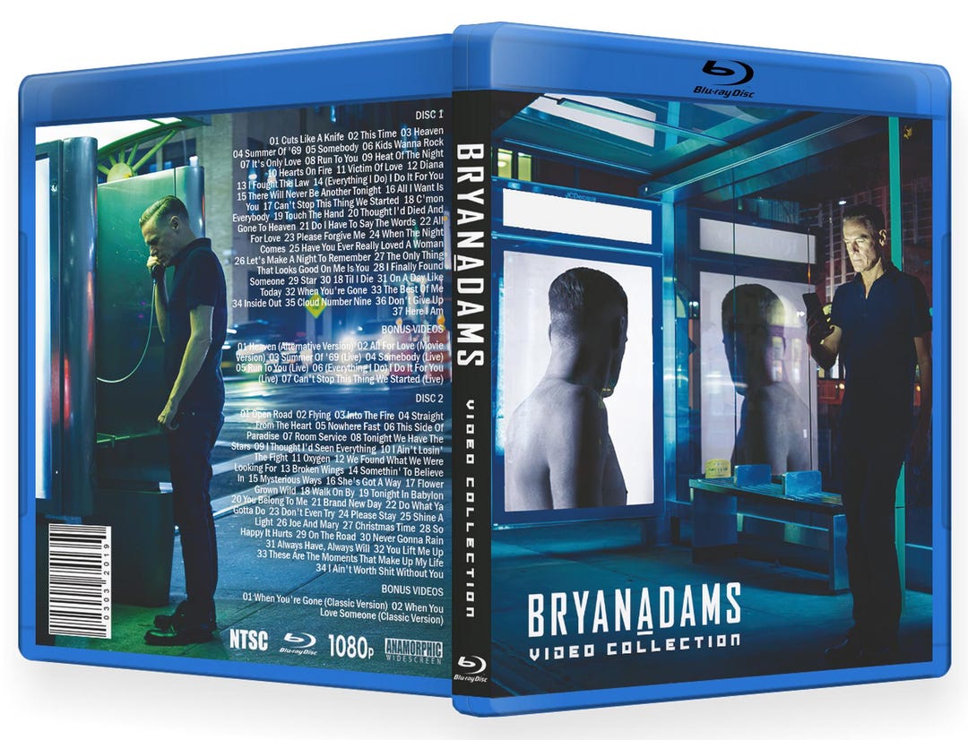 Blu-ray Bryan Adams - Video Collection (it's Not a DVD) - Etsy