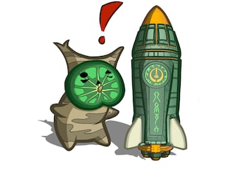 Pegatina de vinilo - Korok Rocket Surprise