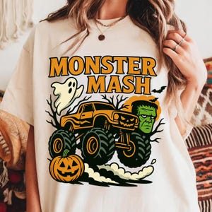 Retro Monster Mash PNG: Arquivo Digital Vintage de Halloween