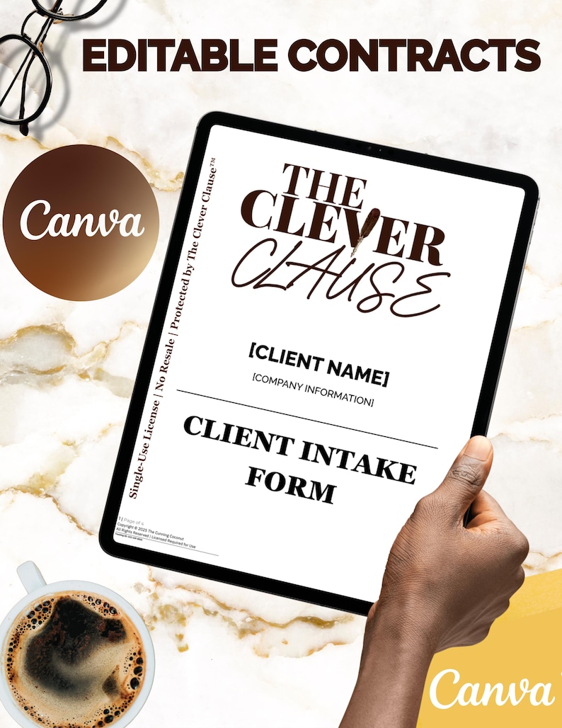 Client Intake Form Template | Editable PDF for Coaches, Stylists ...