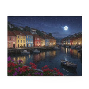 Scenic Nighttime Puzzle - 120, 252, 500 Pieces | Relaxing Home Activity, Gift for Puzzle Lovers, Family Game Night