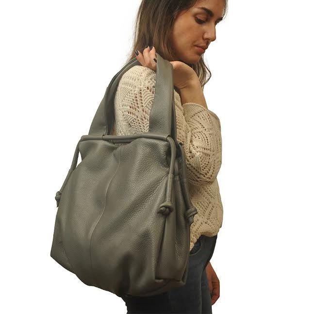 Leather slouchy Handbagshoulder bageveryday bag named | Etsy