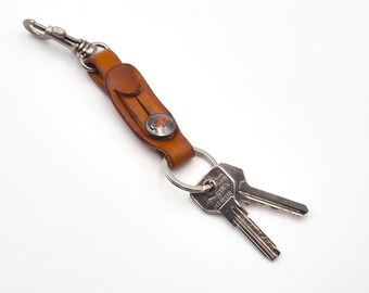 Handmade keyring with mystic eye ,keychain,leather charm,