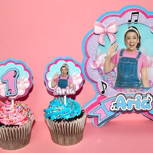 Ms. Rachel Cake Topper and Cupcake Toppers/ Ms. Rachel Birthday Cake/ Ms. Rachel Cupcake topper/ Ms. Rachel Birthday Decor