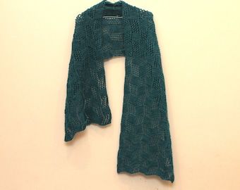 Rhombuses Wrap Knitting Pattern Instant Download