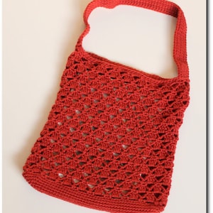 Crochet Tote Bag (Pyramid Safari Bag) Instant Download
