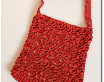 Crochet Tote Bag (Pyramid Safari Bag) Instant Download