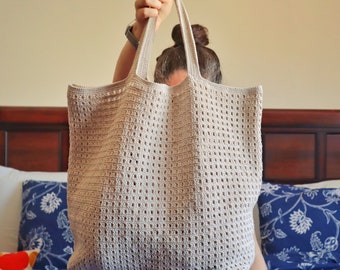 Crochet Bag (Mesh Tote) Instant Digital Download