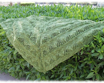 Shabak Shawl Knitting Pattern Instant Download