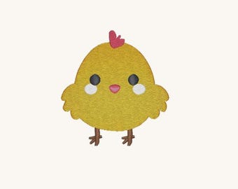 Chick cute embroidery file, machine embroidery, embroidery pattern, digital embroidery file for download