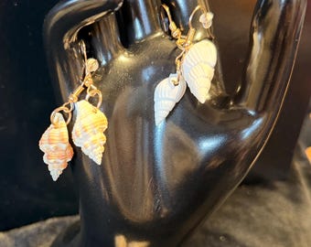Natural Seashell drop earrings