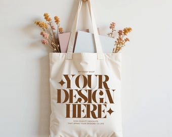 Tote Bag Mockup, Summer Mockup, Spring Season, Natural Tote Bag, Cotton Canvas Tote Bag, Canvas Tote Bag, Store Graphics, Digital, JPEG