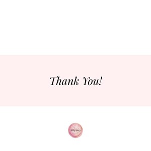 May include: A digital graphic with the words "Thank You!" in elegant script. The text is centered on a light pink band against a white background. A circular logo with the text "Artyssey" is at the bottom.