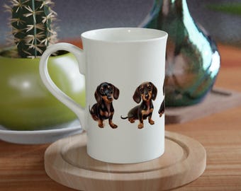Dackel Tasse - Porzellan, Keramik & Emaille Hunde-Liebhaber Geschenke