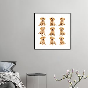 Adorable Labrador Printable Wall Art – Instant Download