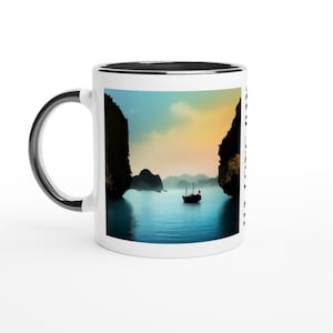 Ha Long Bay Vietnam Travel Mug: Scenic Vietnamese Souvenir