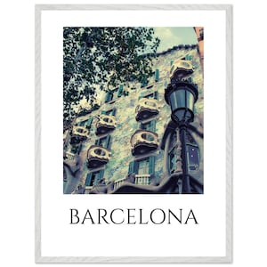 Casa Batllo Framed Poster: Gaudi Barcelona Architecture Print