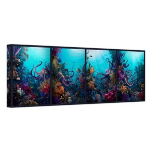 Octopus Wall Art -  Ocean Art Print - Choose from Canvas or Acrylic