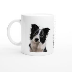 Border Collie Portrait Mug – Gift for Dog Owner – Cute Mug for Dog Mum or Dog Dad