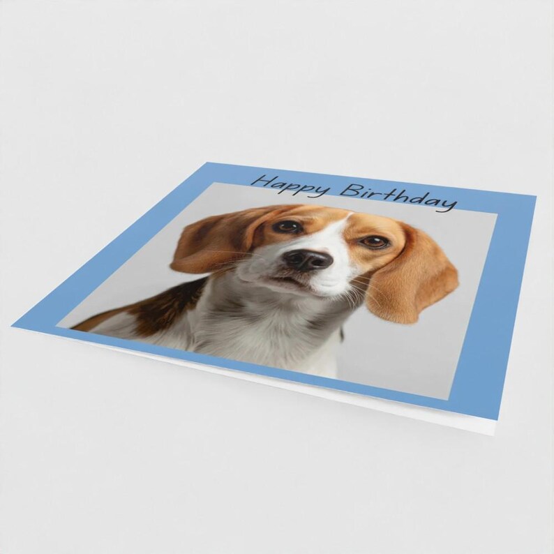 Beagle Birthday Card – Dog Greeting Card With Envelope - Etsy