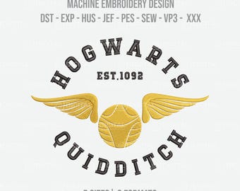 Golden Game HP Machine Embroidery Design: 5 Sizes, 8 Formats (Digital Files, Instant Download)