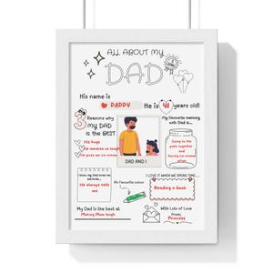 Father's Day Printable for kids- fill-in-the-Blank Activity Card- funny&cute DIY Gift for Dad- Instant digital download