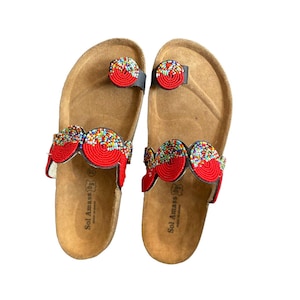 Sandals, birk sandals, flip-flops, summer sandals, beaded sandals, maasai Sandals, African sandals