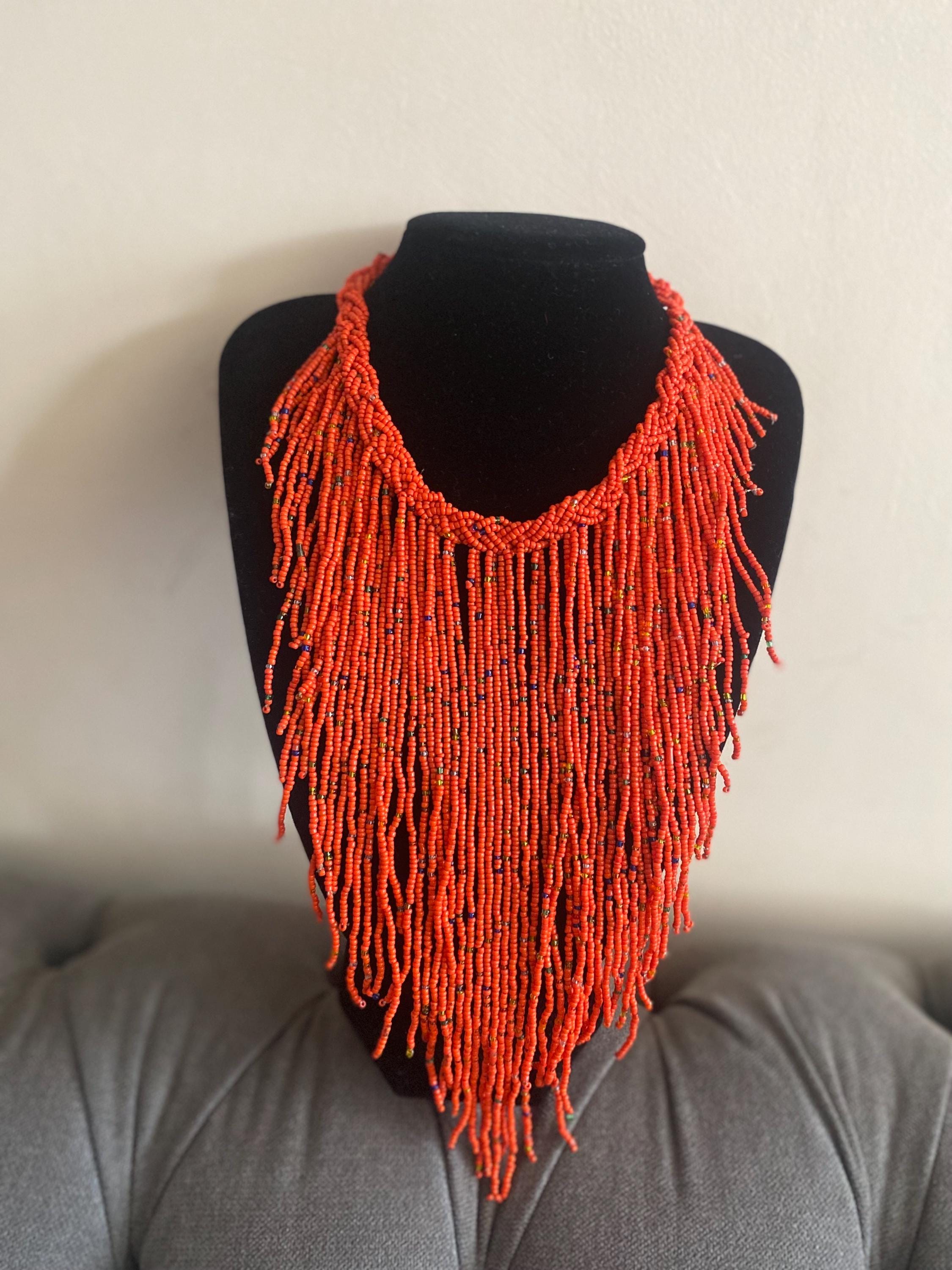 Maasai bead necklace - Etsy 日本