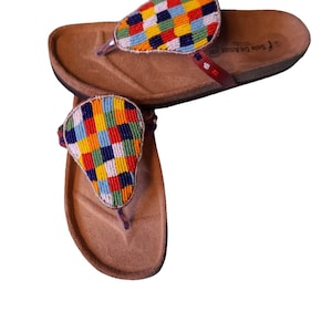 Sandals, birk sandals, flip-flops, summer sandals, beaded sandals, maasai Sandals, African sandals