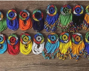 20 par, Pärlbesatta Maasaiörhängen i grossistledet: Afrikanska Boho-smycken