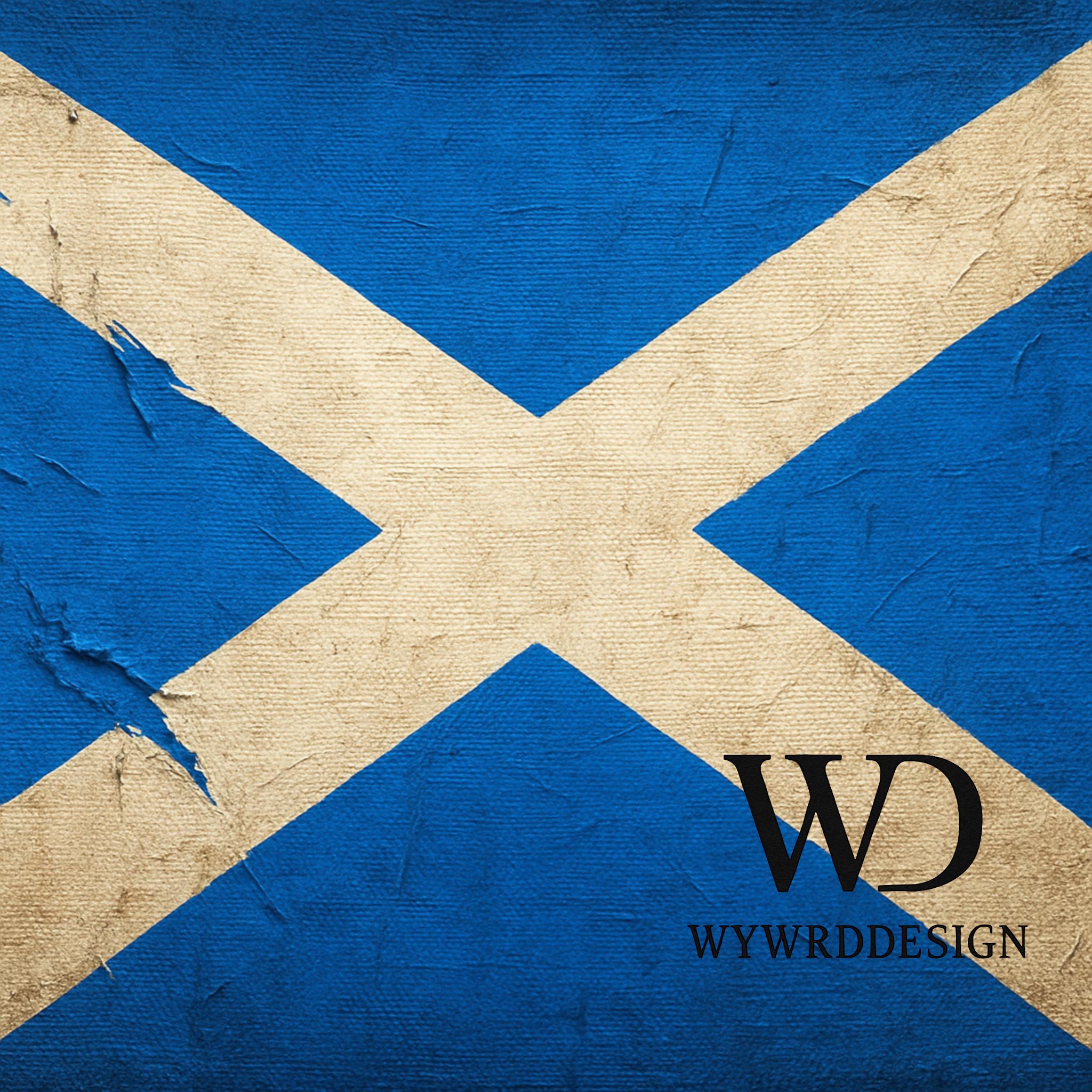Vintage Scottish Flag M ビンテージ　国旗　スコットランド Vintage Scottish Flag 文字 M ビンテージ 国旗 3X5 SCOTLAND FLAG