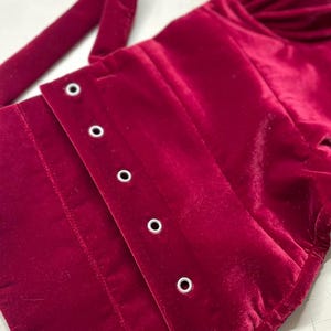 red overbust corset, red velour corset, back lace up corset, woman accessory, burgundy corset, red feminine corset, bordo fashion item, elegant piece, womens accessories, adgustable size, romantic outfit gift, Christmas sale, girlfriends gift,santa lingerie, witch lingerie, romantic lingerie, red velvet corset, red lingerie, overbust corset, lingerie sets, lingerie christmas, christmas corset, corset lingerie, lace up corset, babydoll lingerie, intimo donna
