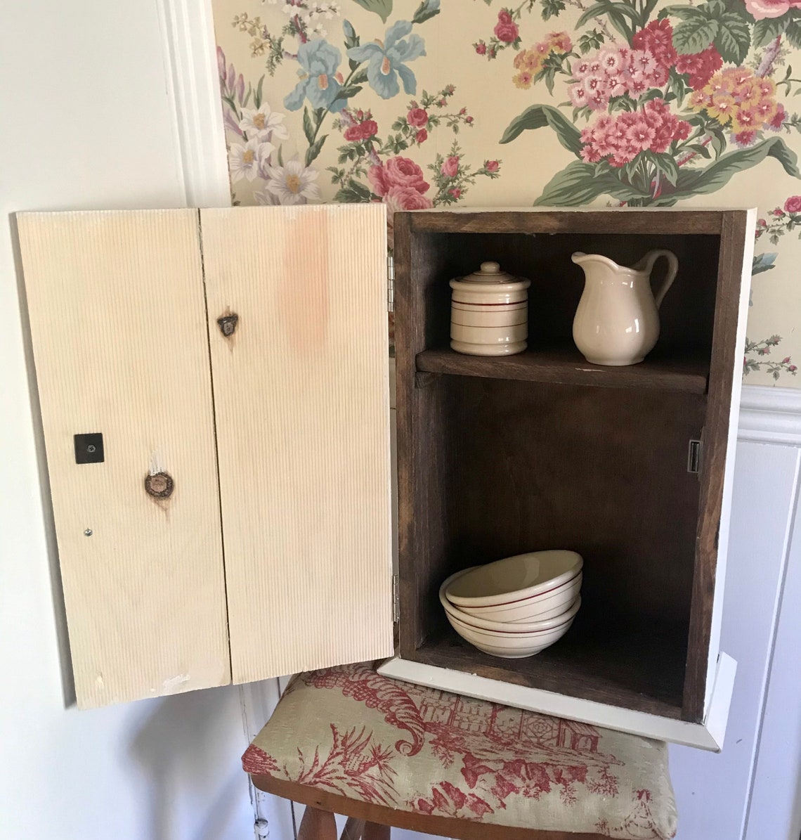 Farmhouse cupboard medicine Etsy