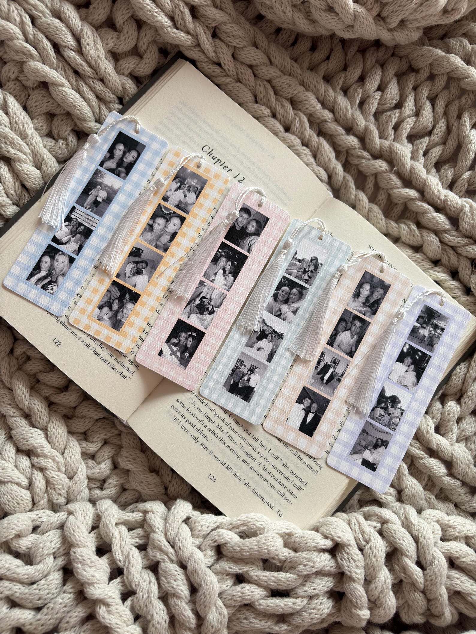 Personalised Photo Bookmark | Custom Black & White | Gift for Book ...