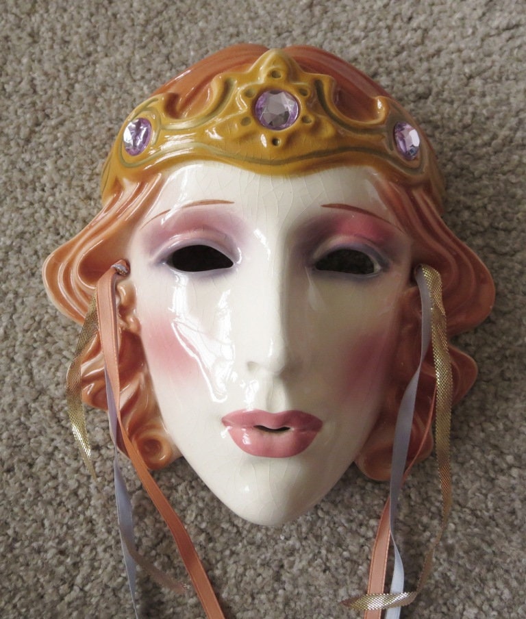 Clay Art Ceramic Face Wall Mask Decorative Wall Hanging Etsy