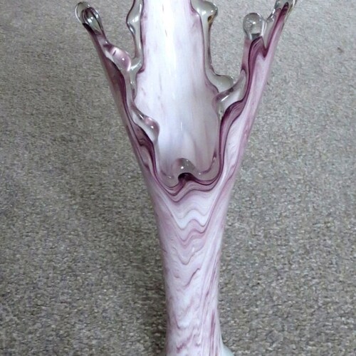 Hand Blown Murano Glass Vase, Made in Italy, shops One of a Kind