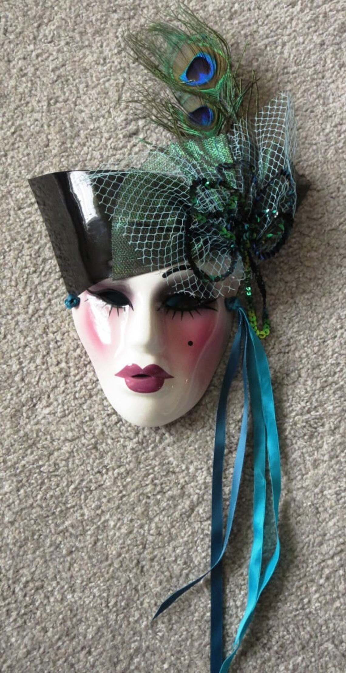 Ceramic Face Wall Art Mask by Raymond Mak Unique Creations Etsy