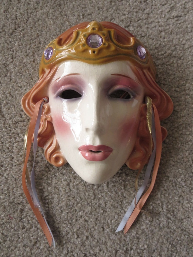 Clay Art Ceramic Face Wall Mask Decorative Wall Hanging Etsy