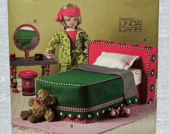 18" Doll Bedroom Furniture Sewing Pattern: Vogue V8177 Uncut Paper (FREE SHIP)
