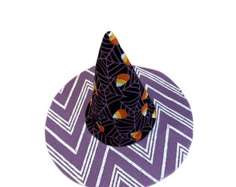 Halloween Handmade Costume Fits 18” Doll: Witch Dress+hat (candy