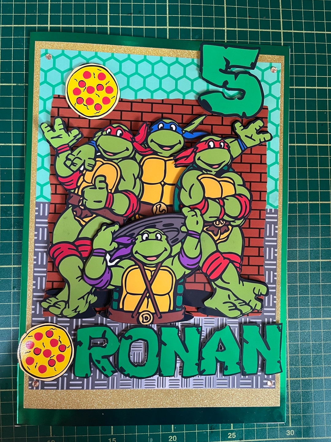 Ninja Turtle Personalised Greetings Card - Etsy