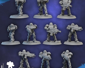 Sacred Heart Heavy Militum | Ghamak | 3d Printed Tabletop Wargames Miniatures