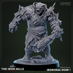 Ironcrag Ogre | Mammoth Factory | 3d Printed TTRPG Miniature