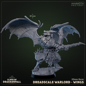 Dreadscale Warlord | Atroxus Immortalis Frontiers | Fantasy | DnD | RPG | Miniatures | Mammoth Factory