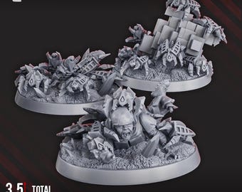 Robot Legions Bot Swarms x3 | DakkaDakka | 3d Printed Tabletop Wargames Proxy Models for Grimdark Future Robot Legions Necro