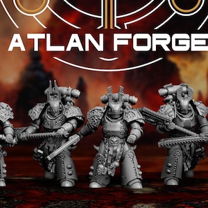 Hades Demented | Atlan Forge | Disciples of War 3D Printed Proxy Models for Grimdark Future Tabletop Wargames