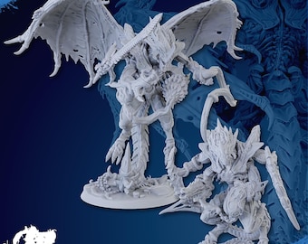 Swarm Overmind | Ghamak | 3d Printed Tabletop Wargame Proxy Model for Grimdark Future Alien Hives Tyranical Space Bugs